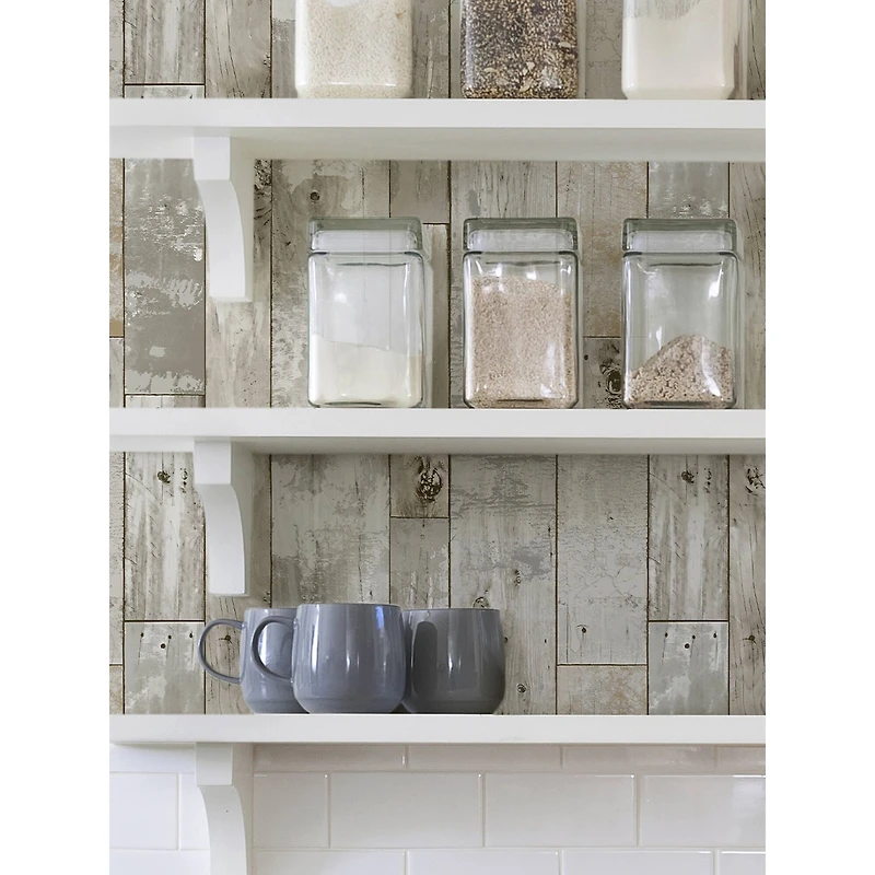 InHome Driftwood Peel & Stick Wallpaper