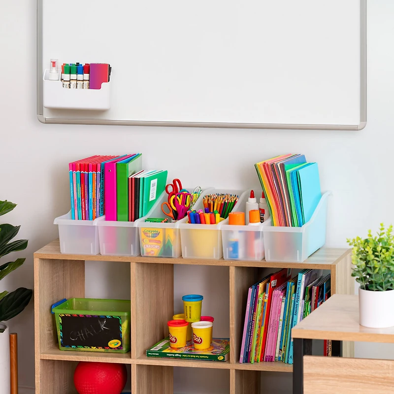 IRIS Clear Connecting Book Bin