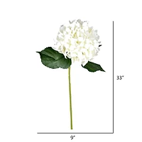 White Hydrangea Stem, 2ct.