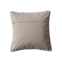 Hello Honey® 18" Blue & Natural Snowflake Tufted Throw Pillow