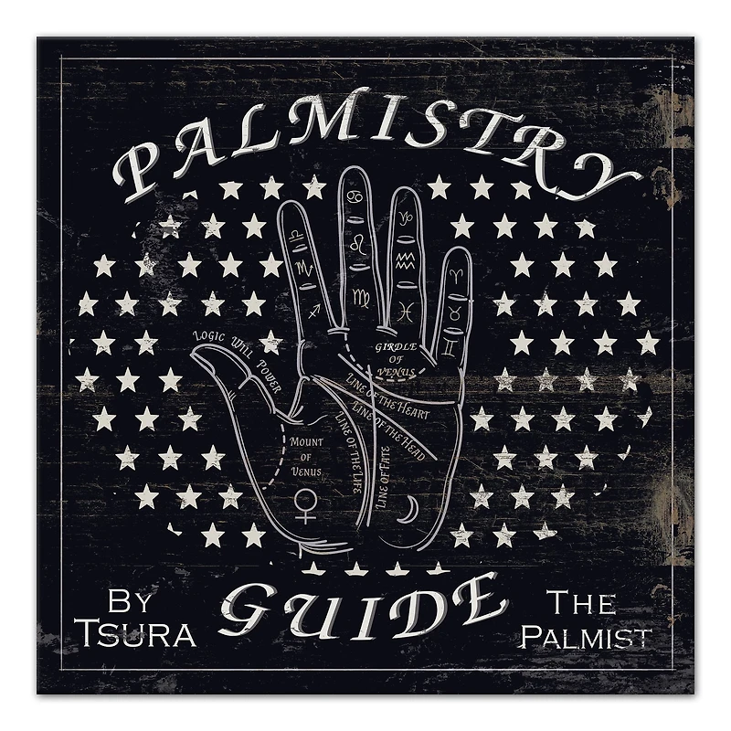 Palm Reading Guide 3 20" x 20" Canvas Wall Art