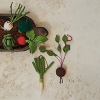 Hello Honey® 6 Pack Vegetable Wool Felt & Cotton Canvas Ornaments