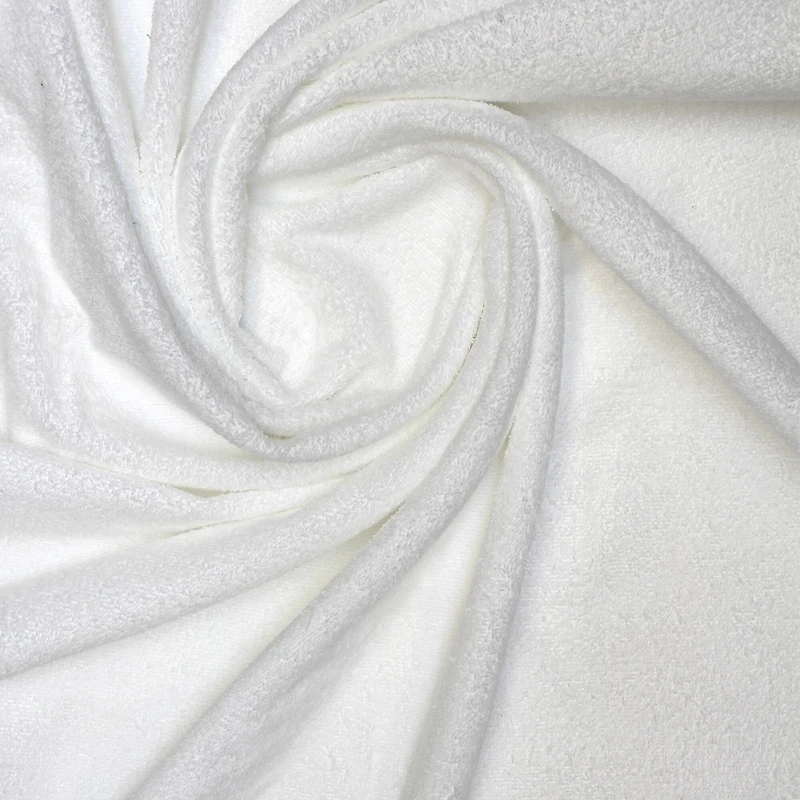Camelot Fabrics White Terry Cloth Cotton Fabric
