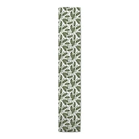 Tropical Leaves Pattern 16" x 72" Cotton Twill Runner