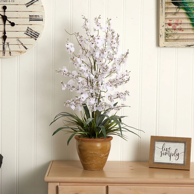 Triple Dancing Lady Silk Flower Arrangement