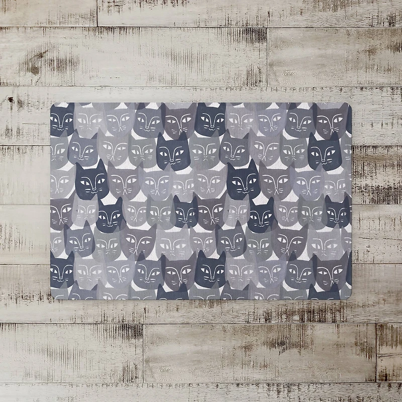 Cat Face Pattern 27" x 18" Floor Mat
