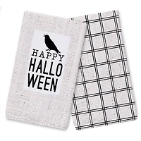 Happy Halloween Crow Tea Towel Set