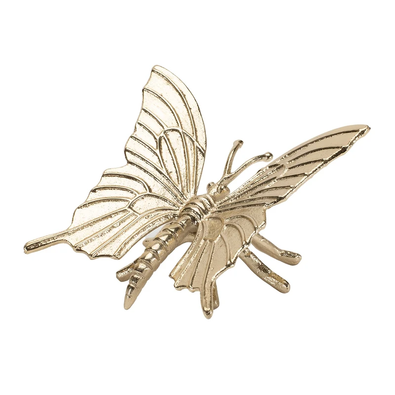 6" Gold Modern Metal Butterfly Accents, 2ct.