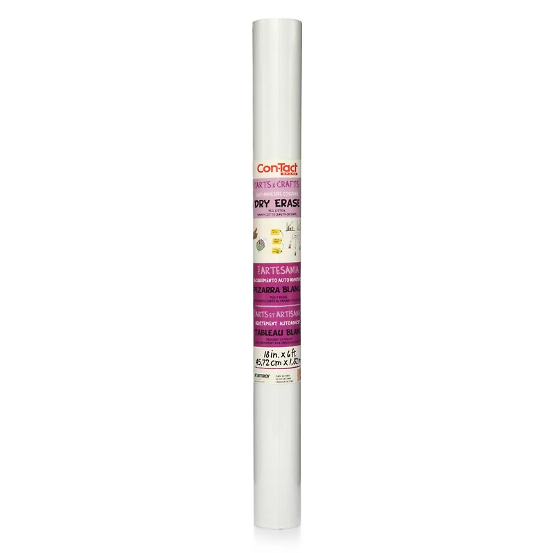 Con-Tact® Dry Erase Adhesive Roll, 3ct.