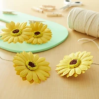 Yellow Sunflower Paper Flowers by Recollections