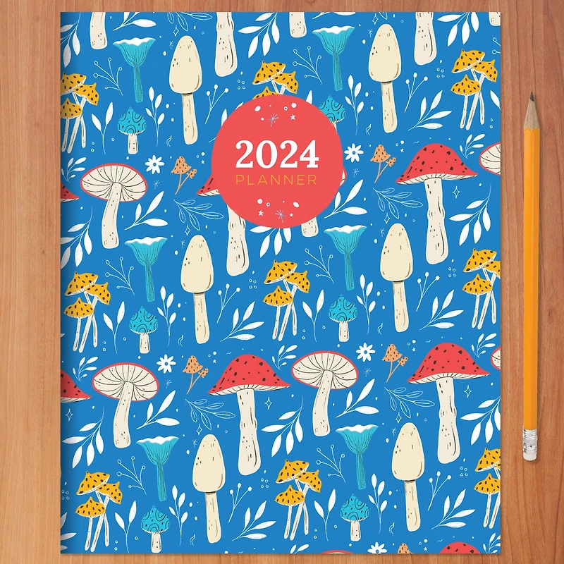 TF Publishing Medium 2024 Magic Mushroom Monthly Planner