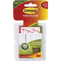 3M Command™ Large Wire-Backed Picture Hangers Value Pack