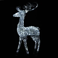 4ft. Crystal Bead Deer with LED Lights