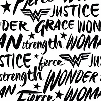 RoomMates Wonder Woman Script Peel & Stick Wallpaper