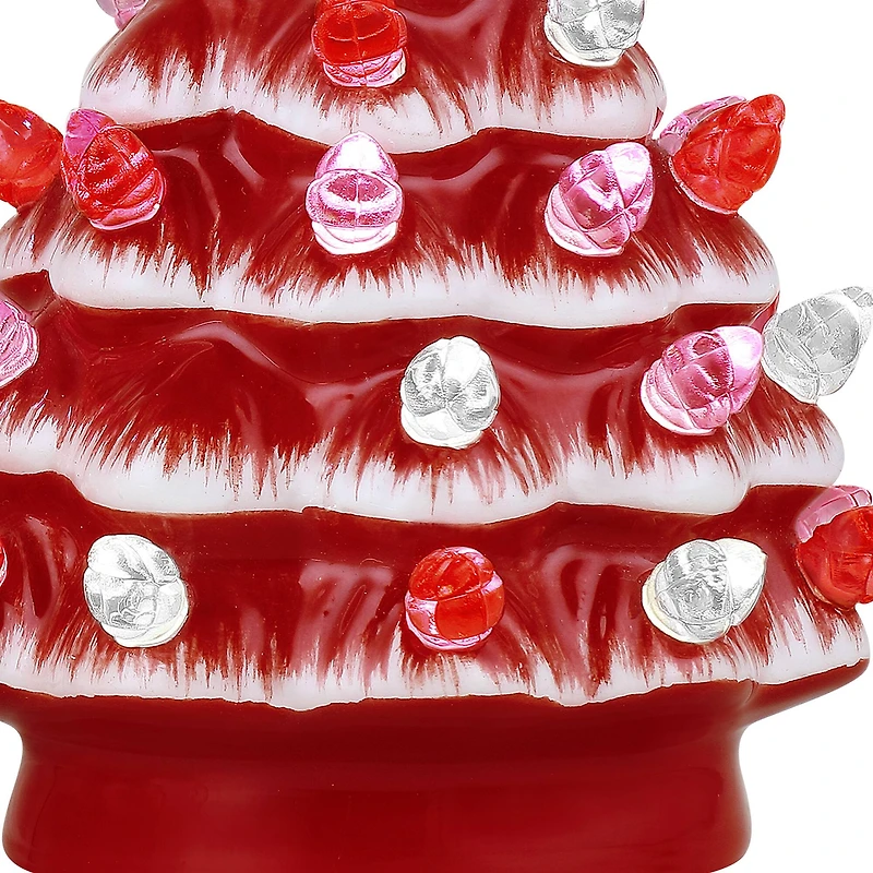 Miss Valentine 4.5" Ceramic Miniature Trees Set, 3ct.