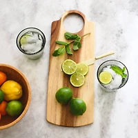 Hello Honey® 16" Rectangle Acacia Wood Cutting Board with Handle