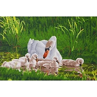 Diamond Dotz® Mother Swan & Signets Diamond Painting Kit