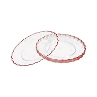 7.5" Red Scalloped Plastic Plates, 8ct. by Celebrate It™