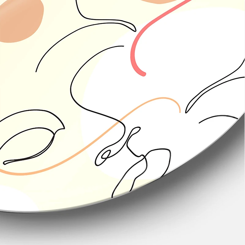 Designart - One Line Drawing Of Beautiful Woman