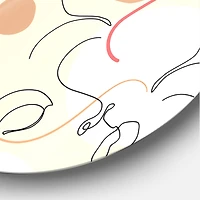 Designart - One Line Drawing Of Beautiful Woman