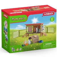 Schleich Farm World Rabbit Hutch Playset