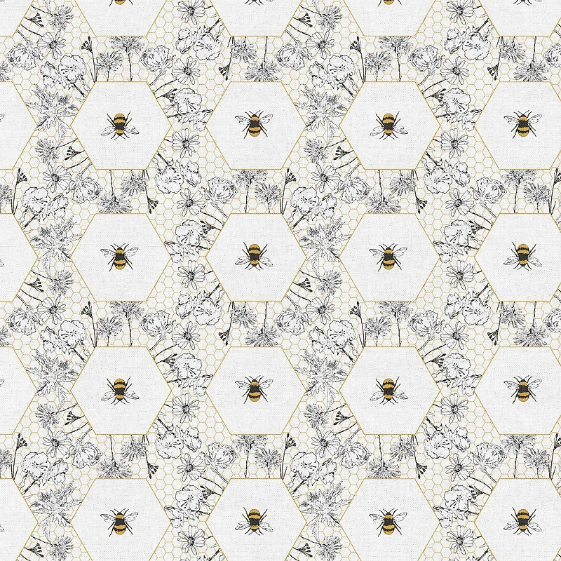 Fabric Editions Bumble Bee Cotton Fabric