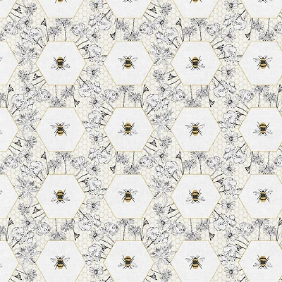 Fabric Editions Bumble Bee Cotton Fabric