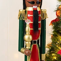 Glitzhome® 42"H Wooden Christmas African American King Nutcracker