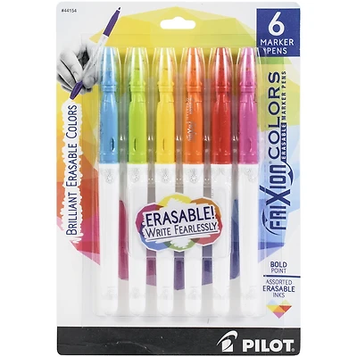 Pilot FriXion Assorted Colors Bold Point Erasable Marker Pen Set