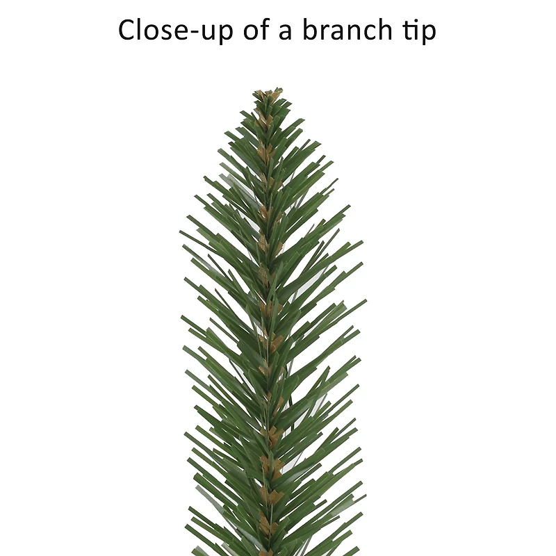 7ft. Pre-Lit Alpine Artificial Pencil Tree, Clear Lights