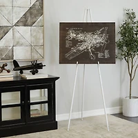 White Traditional Easel, 24" x 17" x 70"
