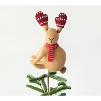 Hello Honey® 14.5" Wool Felt Bunny Tree Topper with Scarf & Gloves