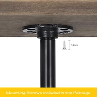 NEX™ Black Industrial Pipe Metal Table Legs, 4ct.