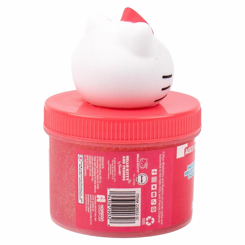 Hello Kitty® SlimyGloop® 8oz. Red & White Cotton Candy Scented Slime
