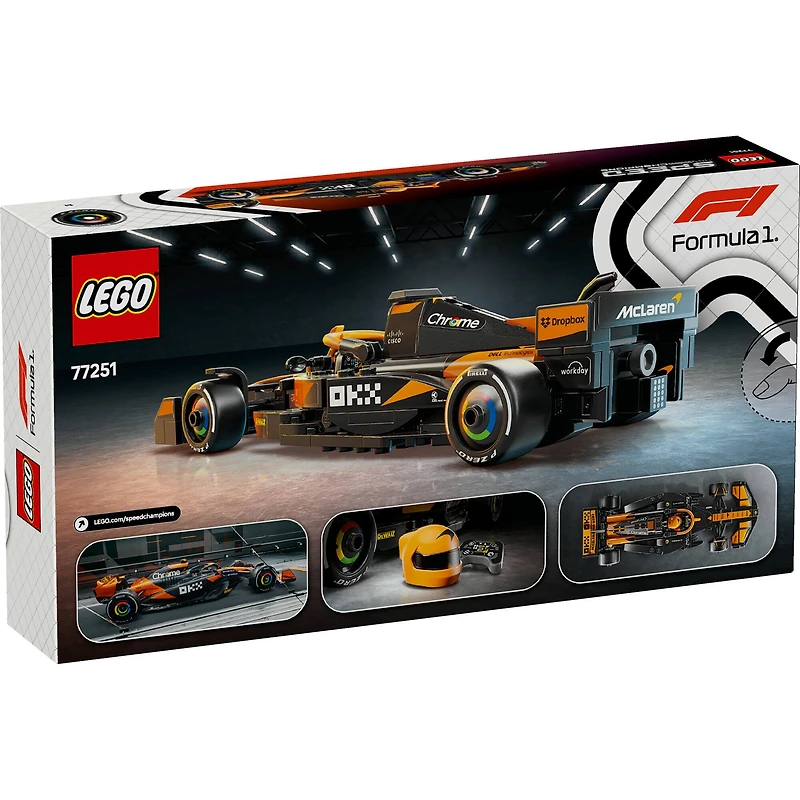 LEGO® Speed Champions McLaren F1® Team MCL38 Race Car Vehicle Set 77251