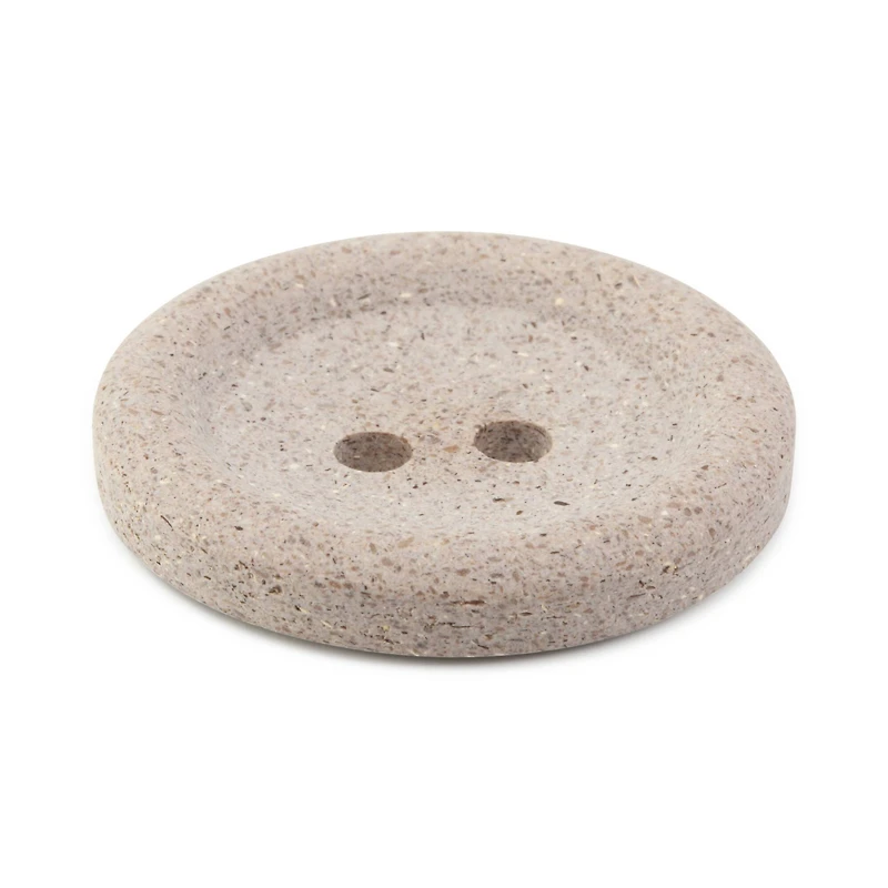 Dritz® 34mm Beige-Camel Recycled Macadamia Round Button, 3 ct.