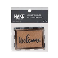 Mini Plaid & Natural Welcome Doormat by Make Market®