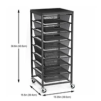 Metro 8-Drawer Rolling Cart by Simply Tidy