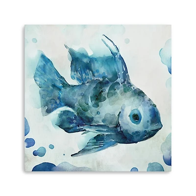 Watercolor Sea Creatures I Canvas Giclee
