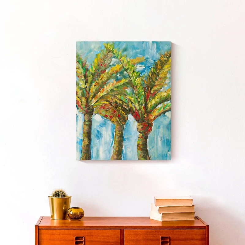 Bright Palms 16" x 20" Canvas Wall Art