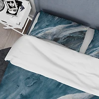 Designart 'Splash Blue Indigo' Geometric Bedding Set