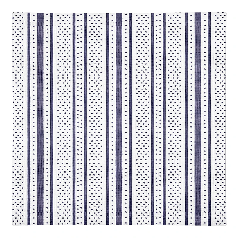 Stripes and Polka Dots 10" x 10" Poly Twill Napkin