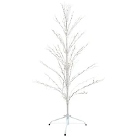 4ft. Pre-Lit White Cascade Twig Outdoor Artificial Christmas Tree