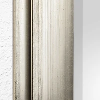 Head West Two-Step Distressed Silver Beveled Glass Accent Mirror