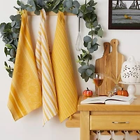 DII® Burnt Apricot Sonoma Harvest Dish Towels, 3ct.