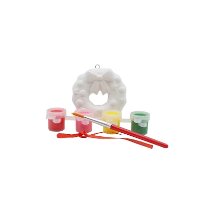 Wreath Color Your Own Ceramic Ornament Kit by Creatology™