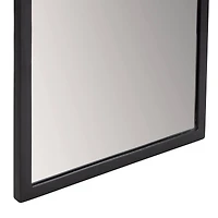 Habitat Mari 24" Black Rectangular Wall Mirror