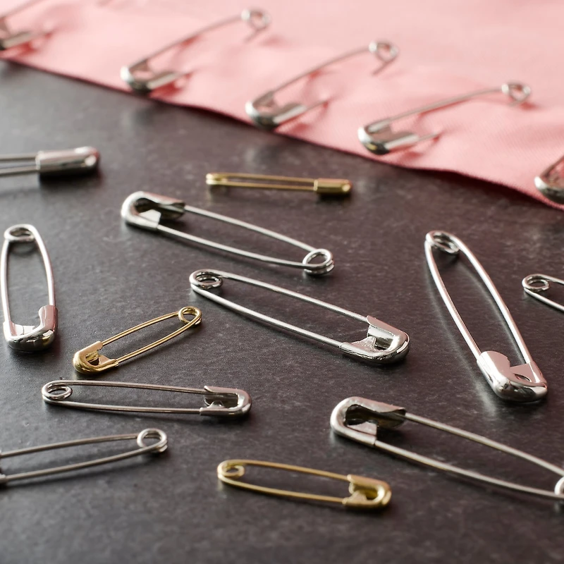 Silver & Gold Assortment Safety Pins by Loops & Threads™