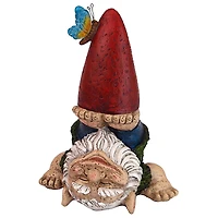 Design Toscano 10" Topsy-Turvy Theo Garden Gnome Statue