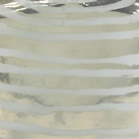 16" Gold & Silver Glass Decorative Bottle